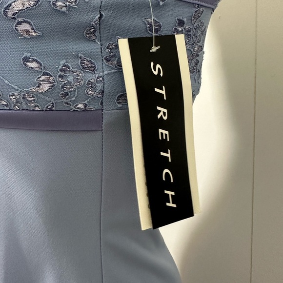 NEW I.N. San Francisco Evening Gown Sequins Prom Formal Juniors Sz M Blue Dress - Picture 12 of 15